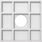 Ekena Millwork Rubik Architectural Grade PVC Contemporary Ceiling Medallion, 10"OD x 3"ID x 3 1/2"C x 1"P CMP10RK-03000 - alternate 1